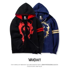 TEE7 Man Long Sleeve Sweatershirt Hoodie WOW World of Tribe Emblem For The Gory Of The Horde Cotton Printed Male Blouser Outwear fvip wow for the horde world of warcraft backpack school bags luminous backpacks tribe alliance nylon mochila galaxia