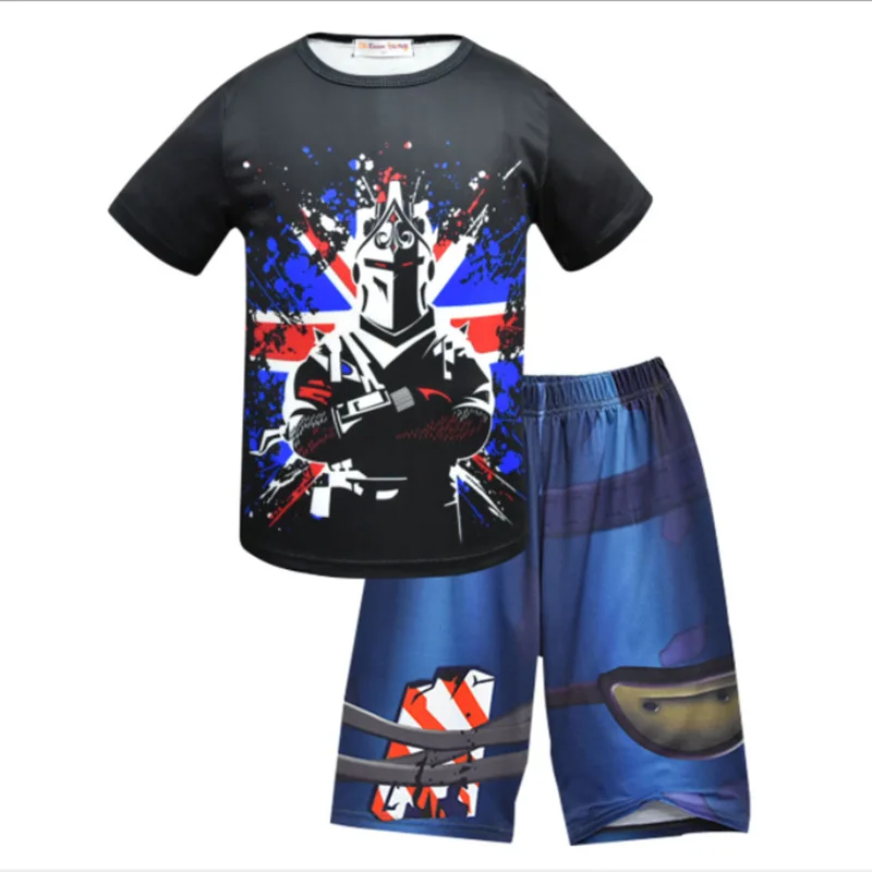 

Teen boys T shirt sports game fortress shooting night pattern clothes Children Tee Short Sleeve tops boy Kids T-shirts Clothing