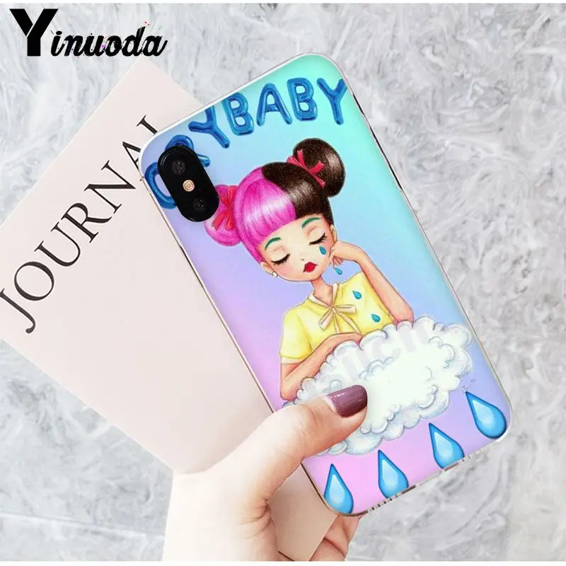 Yinuoda Melanie Martinez Cry baby мягкий силиконовый черный чехол для телефона для iPhone 5 5Sx 6 7 7plus 8 8Plus X XS MAX XR - Цвет: A16