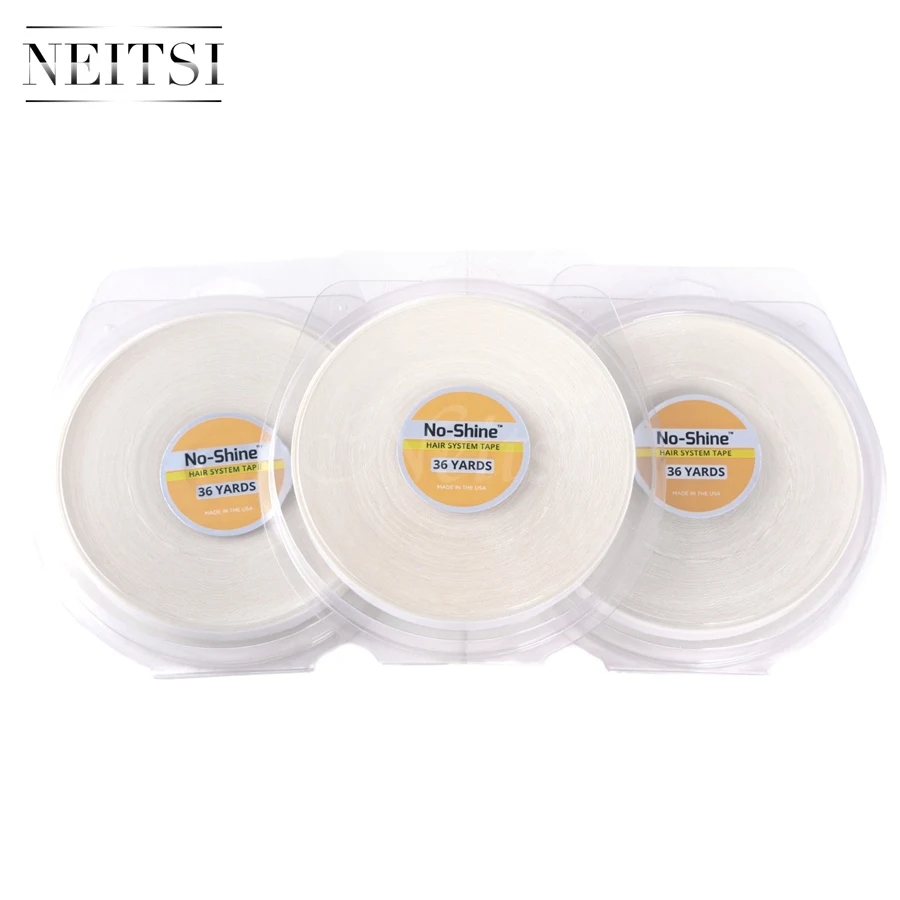 Neitsi NO-SHINE BONDING Hair System US Walker Tape Roll Double Side Adhesive Tape Skin Weft Hair Extensions 3PCS 0.5inch 36Yards