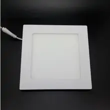 Толщина 3 Вт/6 Вт/9 Вт/12 Вт/15 Вт/18 Вт/24 вт светодиодный светильник квадратный светодиодный панель/панелью свет светодиодный Потолочные встраиваемые светильники лампы AC85-265V