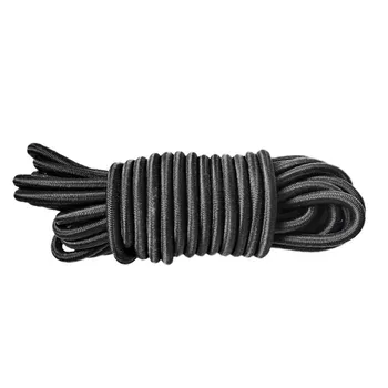 

5 meters* Strong Elastic Bungee Rope Black White Shock Cord Stretch String For Repair, Outdoors 5mm Elastic SJD02