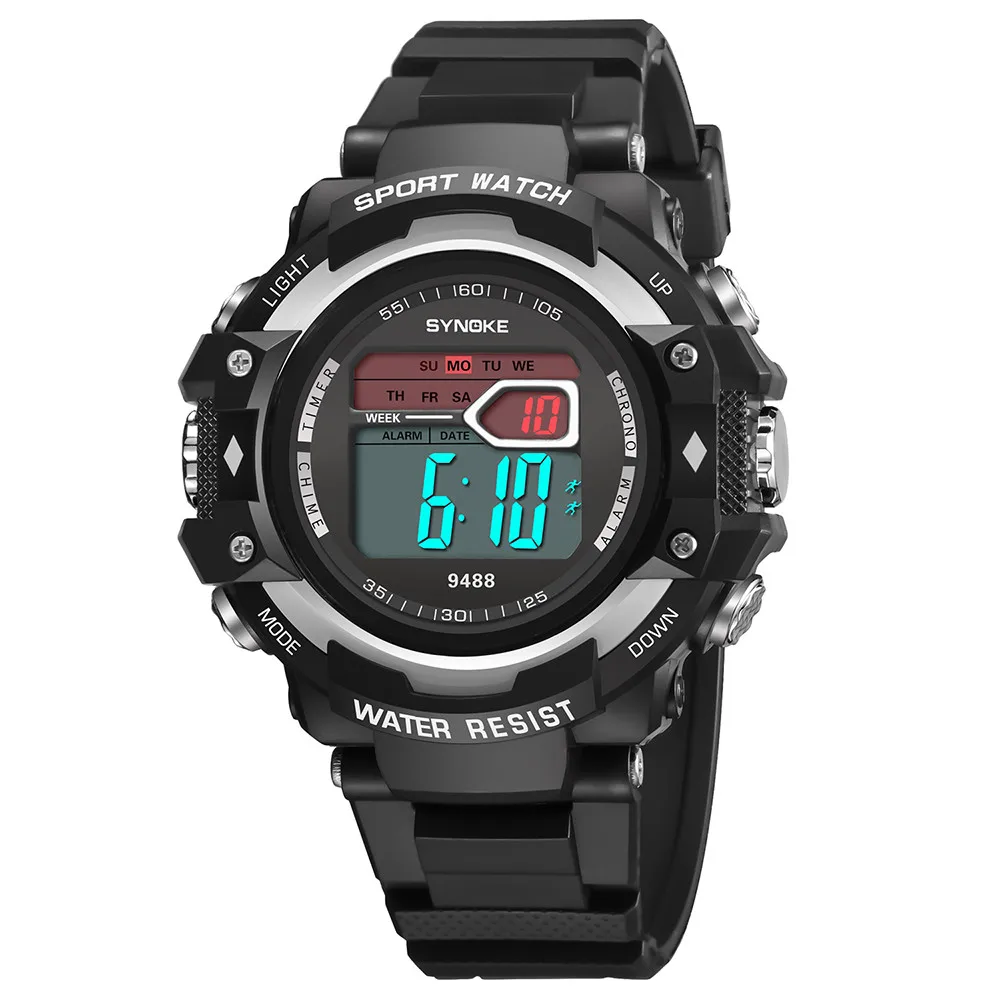 Многофункциональные водонепроницаемые военные армейские спортивные часы модные повседневные светодиодный цифровые часы с дисплеем электронные часы Relogio Masculino - Цвет: D