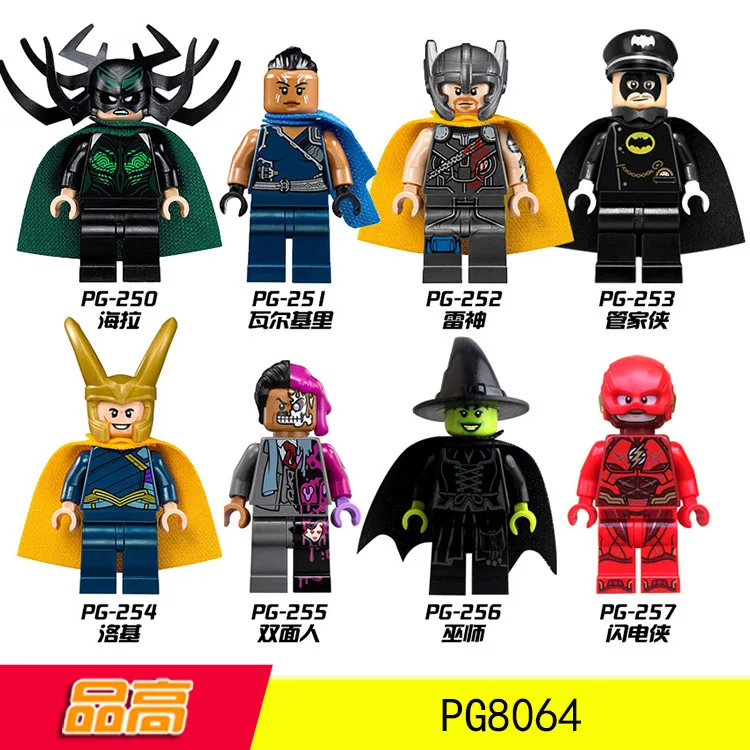 

Superhero Raytheon Rocky Hella Valkyrie Two-Face wizard Minifigured Building Blocks Figure Bricks Compatible With Legoings