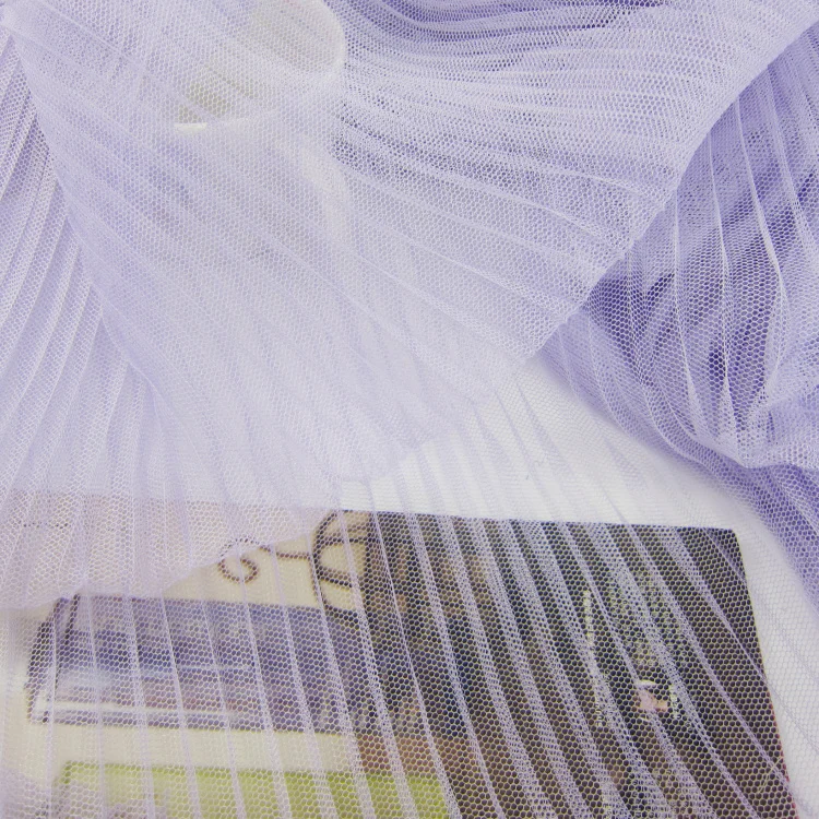 1 шт текстильные микро Твердые Чистая Пряжа Плиссированные ткани прозрачная марлевая ткань для танцевальной юбки Детская одежда