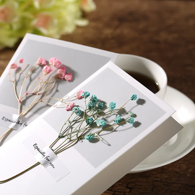  Birthday Thanksgiving Day Mothers Day Creative Greeting Card True flowers Invitation Card Best Wish - 32888375692