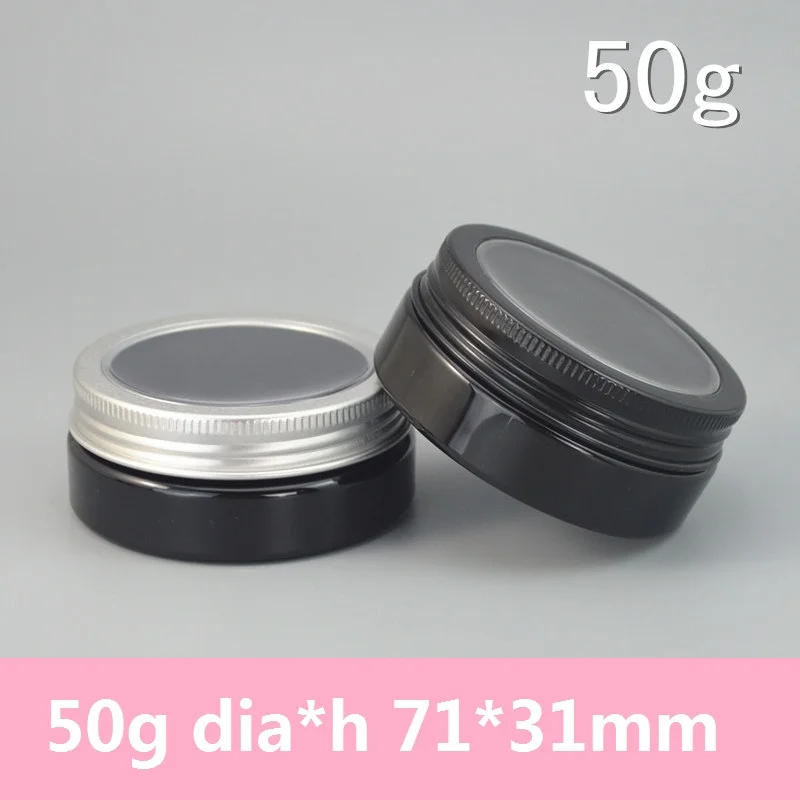 Black Canning small plastic makeup containers cosmetic jar packaging