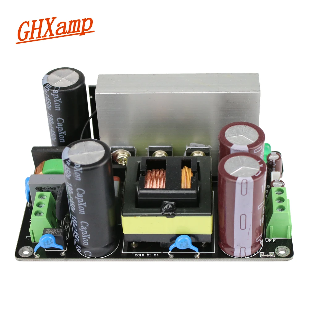 Online GHXAMP 500W amplificador interruptor fuente de alimentación Dual CC 80V 24V 36V 48V 60V srl tecnología de interruptor suave reemplazar anillo vaca actualización 1 Uds