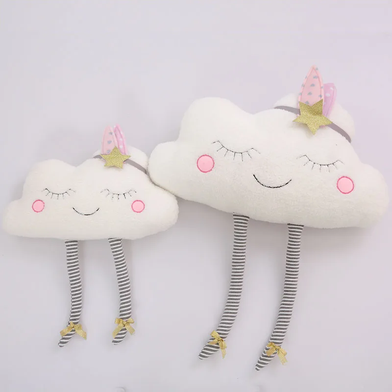 INS горячее Облако Подушка мягкая плюшевая игрушка-облако с смайликом и длинными ногами украшения дома игрушки для детей подарок на день рождения
