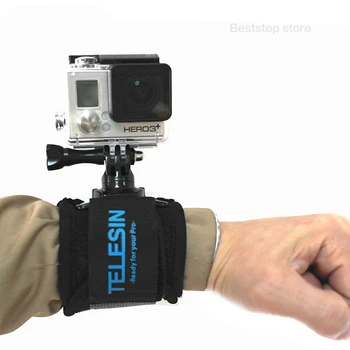 

TELESIN 360 Degree Rotary Wrist Strap Arm Hand Leg Strap Belt Mount for GoPro Hero 6 5 4 3 Diving Mountain Biking Extreme Sports