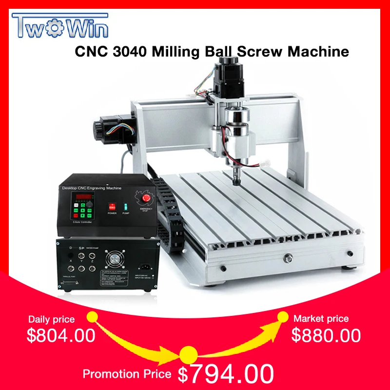 Buy 1.5KW Three axis Ball screw CNC Router Four axis