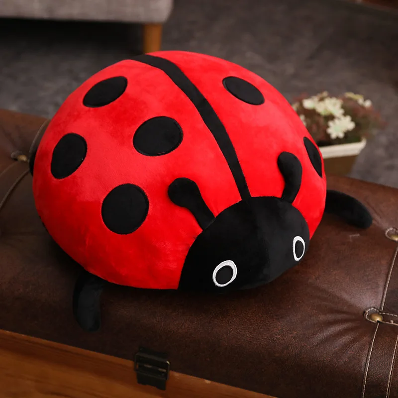 cute plush toy soft creative ladybug ladybird insect hold doll pillow