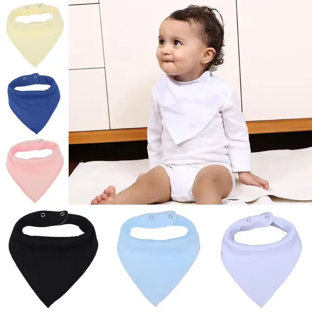 Nursing Cotton Toddler Infant Baby Dribble Bib Pure Cotton Soft BAby Bibs Triangle Towel Saliva