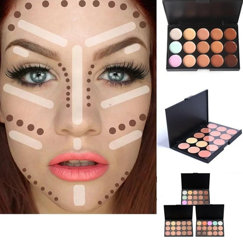 Popfeel Profesional 15 colores de la Marca Base de Maquillaje Corrector