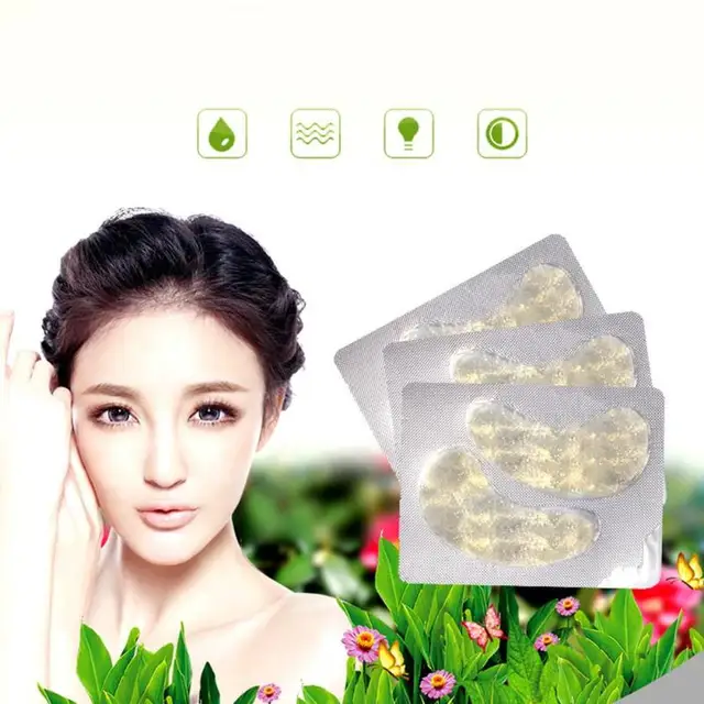 2pcs Moisturizing Anti-aging Gold Collagen Eye Mask Eye Patches Anti-Puffiness Dark Circle Eyes Care Tools