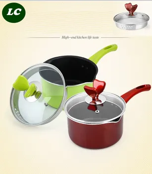 

free shipping SS#304 inox saucepan casserole inox stew pot soup milk pot 16CM MINI stainless steel cooking pot kitchen utensil