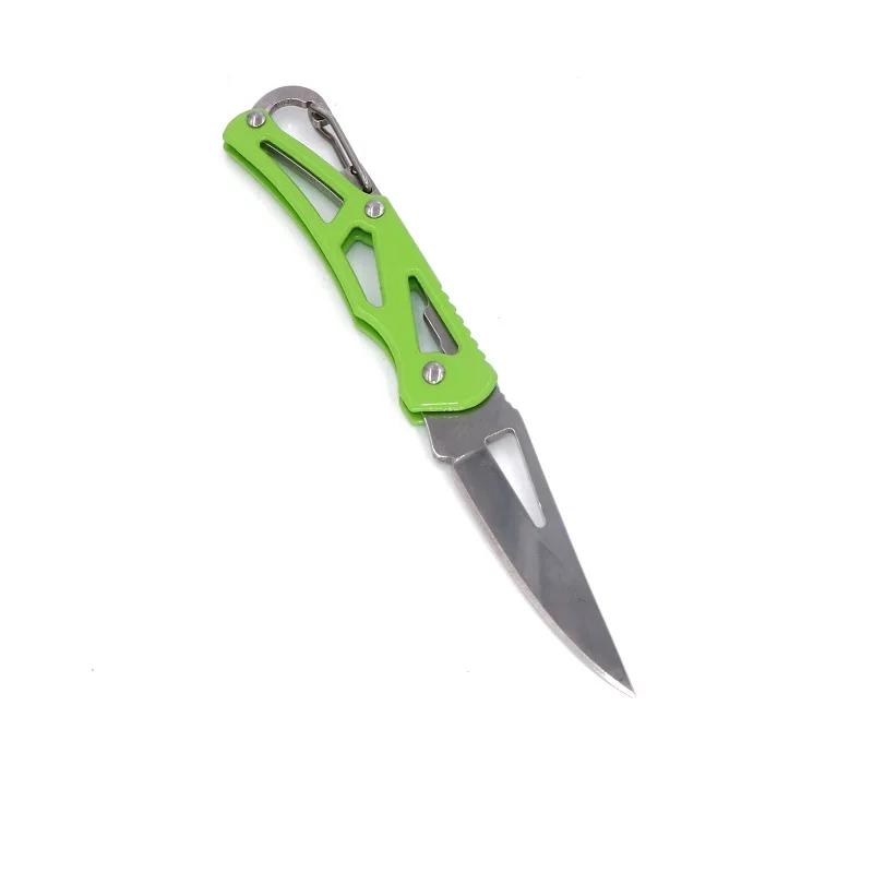 Green Мини-нож в виде ключа письмо лагерь Открытый брелок складной открытие Открыватель карманный посылка для выживания гаджет многофункциональный инструмент коробка для лезвий комплект - Цвет: Green