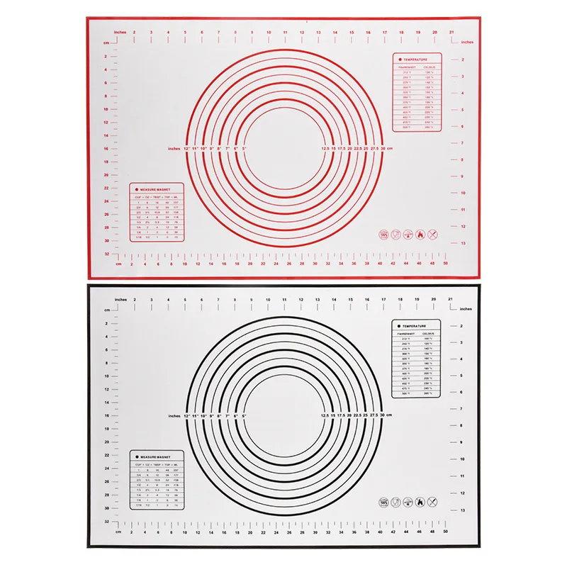 Антипригарный силиконовый коврик для выпечки большая разделочная доска для раскатки теста панель для замеса маты для теста антипригарный кондитерский лист подкладка для духовки