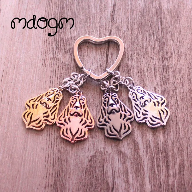 

2019 Cocker Spaniel Dog Animal Gold Silver Plated Metal Pendant Keychain For Bag Car Women Men Girls Boys Love Jewelry K084