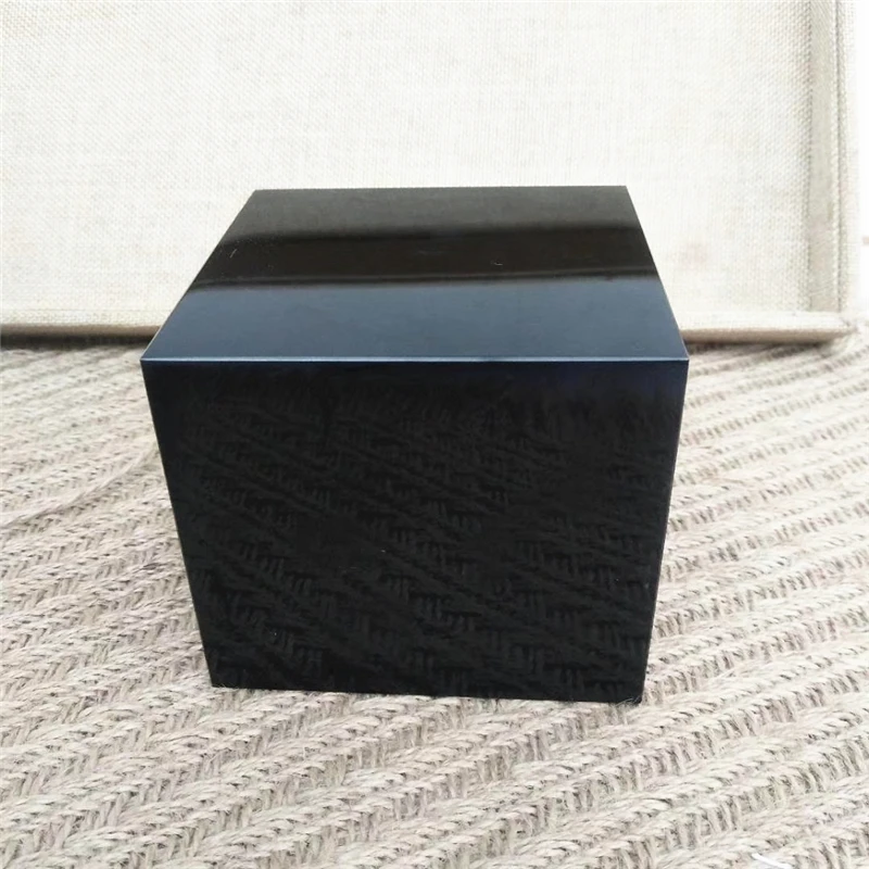 

10cm high-quality quartz crystal obsidian mirror cube gemstones natural home feng shui decoration