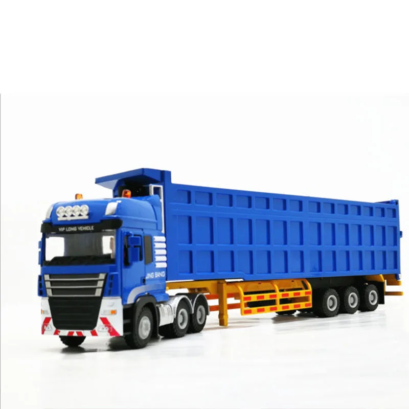 1/40 масштаб грузовик, отлитый под давлением сплав металлический экскаватор для машинки горно самосвал Авто Грузовик Экскаватор модель игрушки инженерный грузовик детская коллекция - Цвет: Blue
