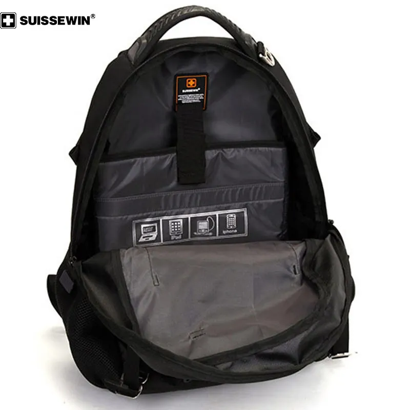 Швейцарский большой вместительный рюкзак для ноутбука 17,3 дюймов тканевая сумка женская и мужская дорожная посылка водонепроницаемый рюкзак