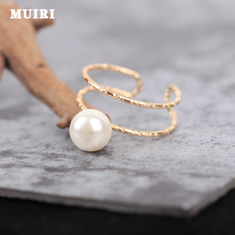 Golden Color Women Rings Double Circle Open Simple Female Ring Handmade Fashion Present for Girl Jewelry 2018 New | Украшения и