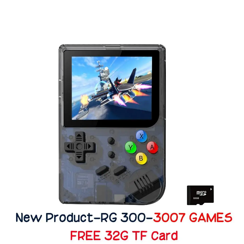 

New 3 INCH Video games Portable Retro FC console Retro Game Handheld Games Console Player RG 300 16G+32G 3000 GAMES Tony system