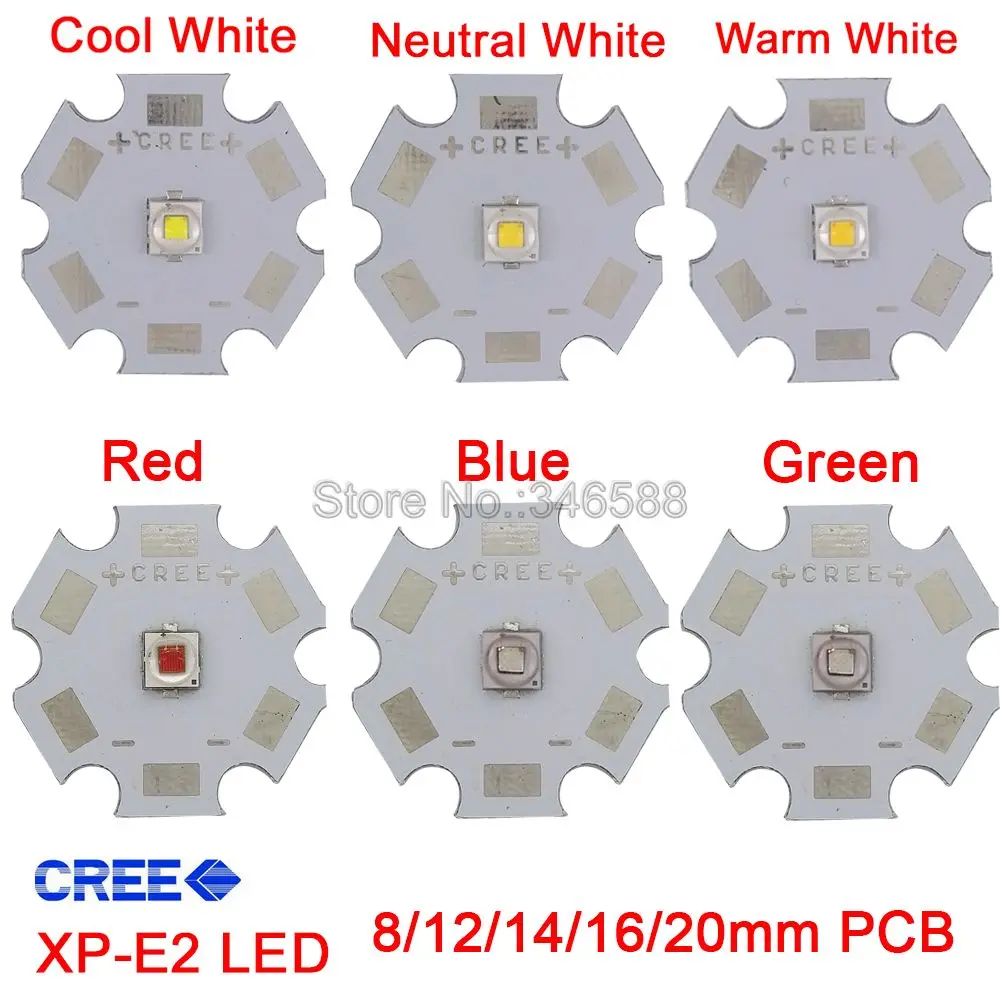 10x Cree XPE2 XP-E2 3 Вт высокое Мощность светодиодный излучатель нейтральный белый холодный белый теплый белый красный зеленый голубой цвет с
