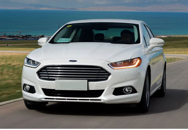 Автомобильный Стильный чехол на голову для Ford Mondeo 2013- фары светодиодный фары DRL Объектив Двойной Луч Биксенон HID автомобильные аксессуары