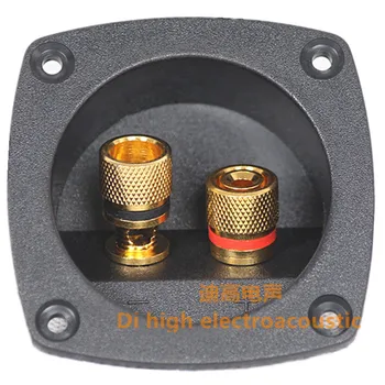 

Speaker terminal box round power amplifier horn connection box speaker diy accessories trepanned 5 for 3m m 500 column