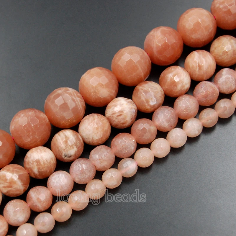 3 нити/комплект граненые бусины из натуральных камней 4/6/8/10 мм|loose beads|stone roundnatural