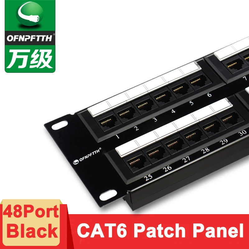 Фото CAT6 патч-панель 48 портов UTP 2U 19 ''Стандарт с 50u позолоченным контактом №3