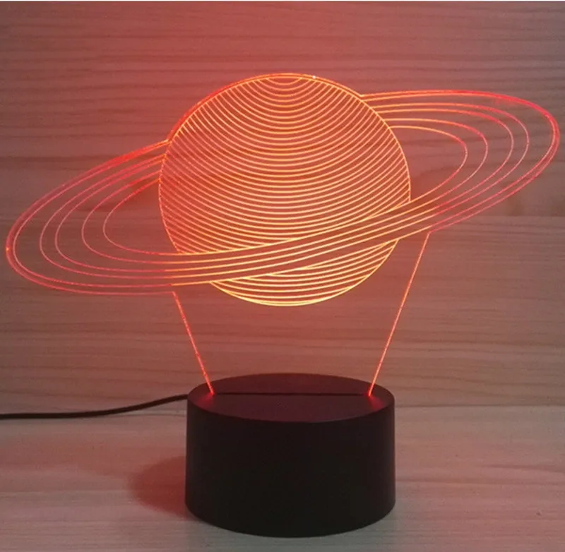 Креативная 3D USB солнечная система Mordel настольная лампа детский ночной Светильник для сна планета абстрактный светодиодный цветной светильник с визуальным эффектом приспособление лучший подарок
