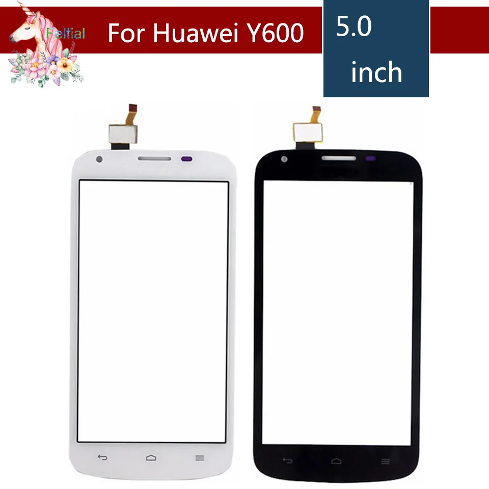 10pcs/lot 5.0&quot For Huawei Ascend Y600 LCD Touch Screen Digitizer Sensor Outer Glass Lens Panel Replacement | Мобильные телефоны