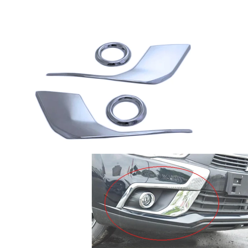 4pcs Front Fog Lamp Light Cover For Mitsubishi ASX 2016 2017 font b Exterior b font