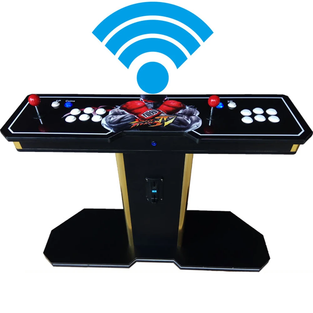 

Pandora Box 6 1300 in 1 Wireless arcade game Stick controller 2 Players joystick console can add 3000 game fba mame ps1 3d game