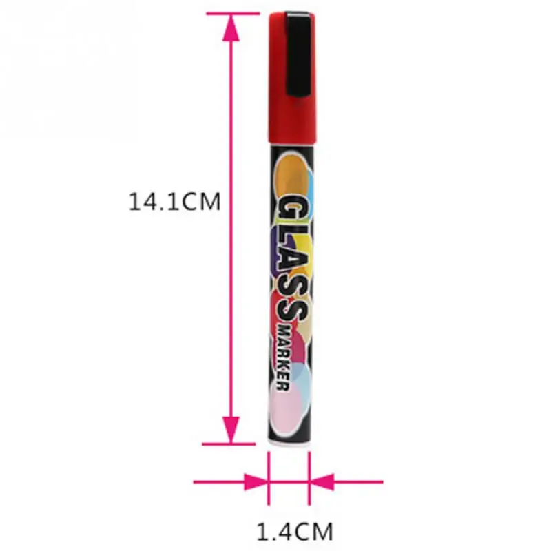1 шт. Жидкий Мел Маркер ручки стираемые разноцветные маркеры светодиодный доска для письма Стекло окно искусство 8 цветов маркеры