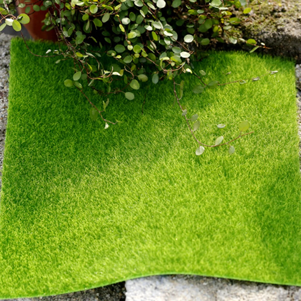 5 шт./компл. искусственная трава миниатюра газон украшение сада травы ome для сада для домашнего пола украшения 15*15 см