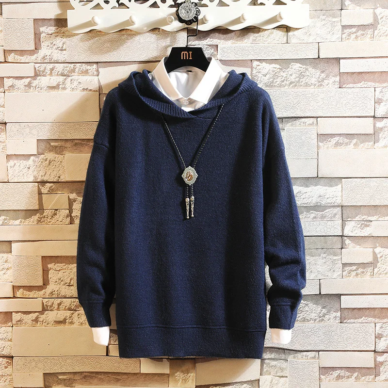 2019 Spring And Autumn Male Students Trend Hooded Long