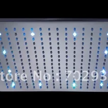 Площади латуни LED насадка для душа(40x40 см