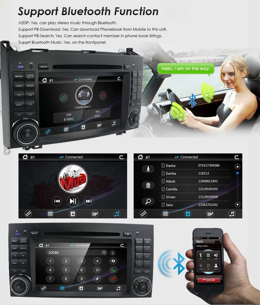 Flash Deal Car In Dash DVD Player GPS Navigation for Mercedes-Benz W169 A150/A160/A170/A180/A200 W245 B160/B170/B180/B200 W639 Vito/Viano W 4