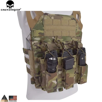 

EMERSONGEAR 5.56 Triple Open Top Pistol Mag Pouch Airsoft Military Wargame Mag Pouch Tactical Molle Magazine Pouch EM6363