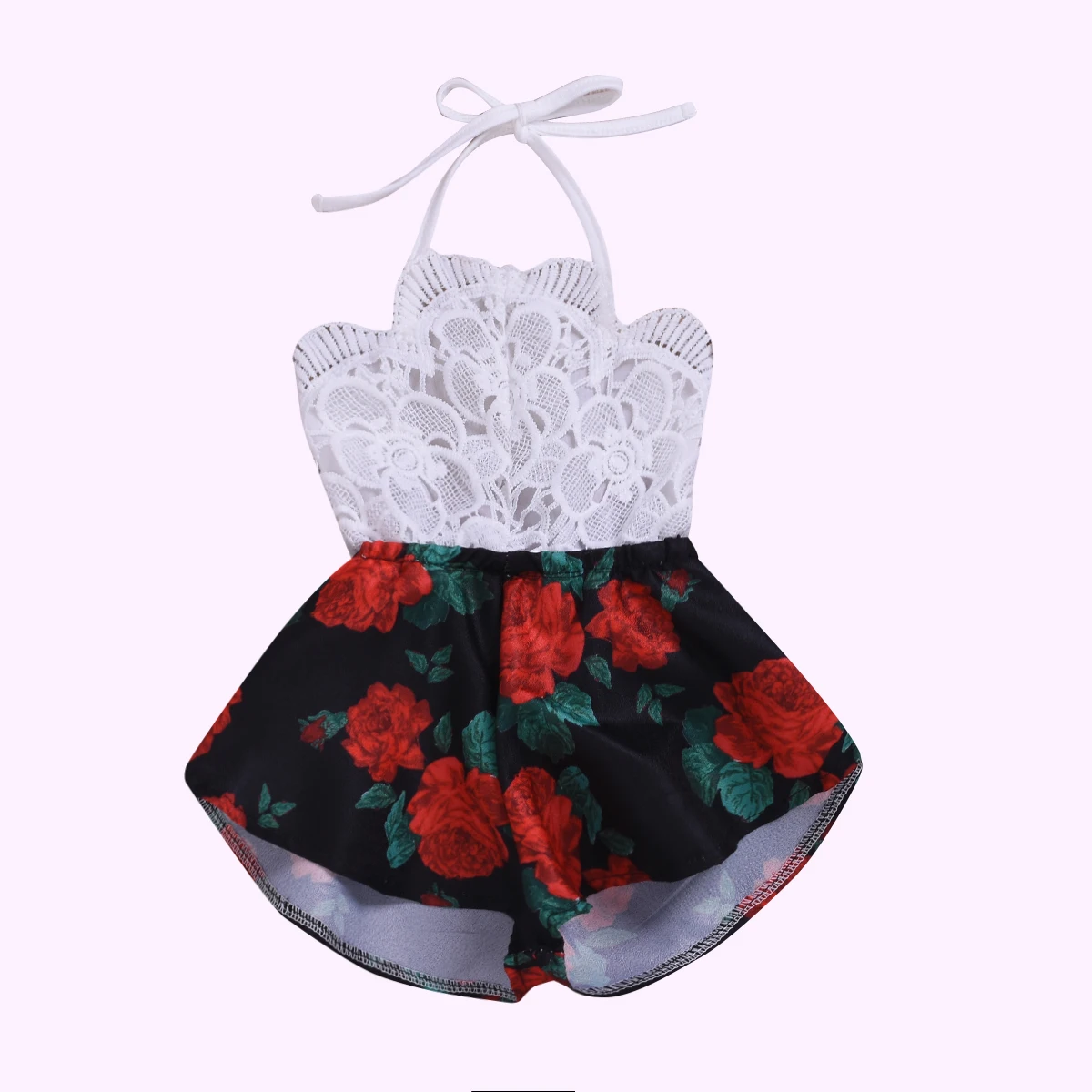 Baby Girl Clothes Flower Print Romper Outfit