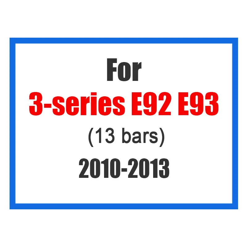 Atreus 3 шт. 3D Автомобильная передняя решетка отделка спортивные полосы крышка наклейки для BMW E46 E90 F30 F34 E92 E93 3 серии GT M аксессуары для питания - Название цвета: For E92E93 2010-2013