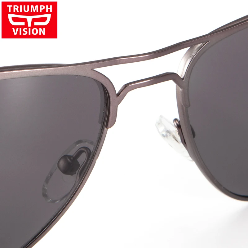 Мужские очки авиаторы TRIUMPH VISION для близорукости по рецепту металлические