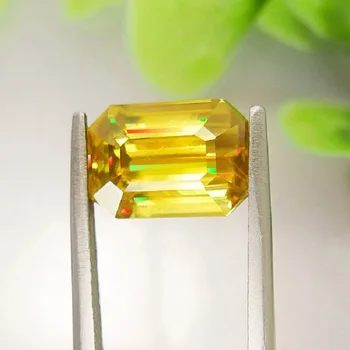 

7.08 Carat Natural 5A Canary color Sphene High net Loose Gemstone Europe Cutting