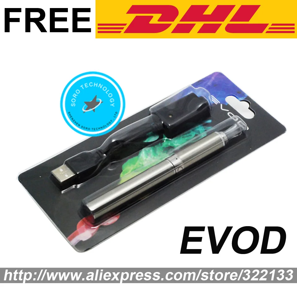 Wholesale MT3 EVOD Electronic Cigarette 2.4ml Atomizer 650,900,1100 Battery Metal Case e Cig Blister Pack Kits DHL Free Shipping
