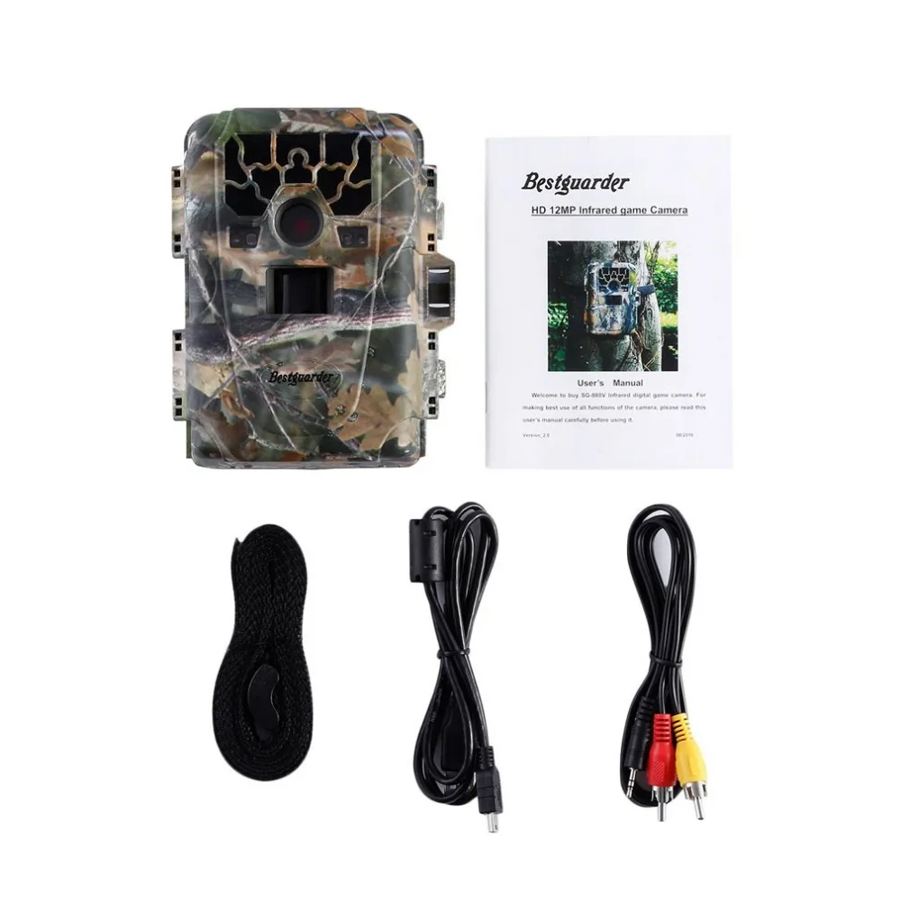 

SG-880V 12MP 1080P HD Waterproof IP66 Infrared Night Vision Game Trail Hunting Camera Scouting Camera with 36pcs 940nm IR LEDs