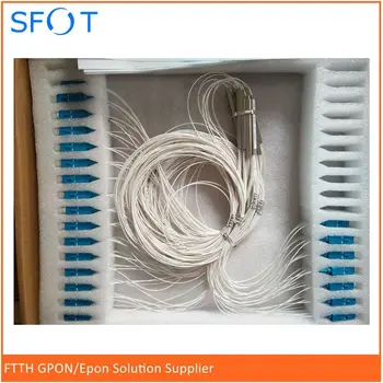 

Free shipping, FTTH accessories In Line SC/UPC 1x8 Port Mini PLC Splitter with connectors SM, 0.9mm tube, 1m